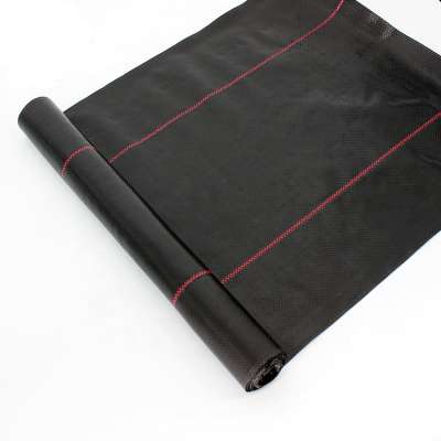 pp material woven fabric in tubular roll with black colour for agricultural mulch film